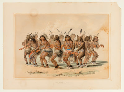 George Catlin:The Bear Dance--no. 18,16x12"(A3)Poster