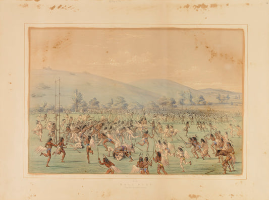 George Catlin:Ball Play--no. 23,16x12"(A3)Poster