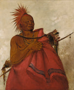 George Catlin:Tcha-tó-ga, Mad Buffalo, Murderer of Two Whit,16x12"(A3)Poster