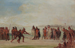 George Catlin:Tchung-kee, a Mandan Game Played with a Ring a,16x12"(A3)Poster