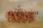 George Catlin:Scalp Dance, Mouth of  the Teton River,16x12"(A3)Poster