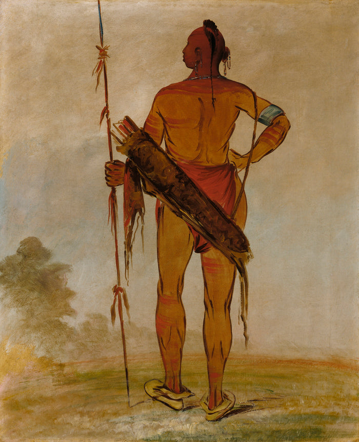 George Catlin:Pa-hú-sha, White Hair, the Younger, a Band Ch,16x12