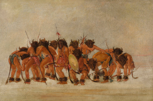 George Catlin:Buffalo Dance, Mandan,16x12"(A3)Poster