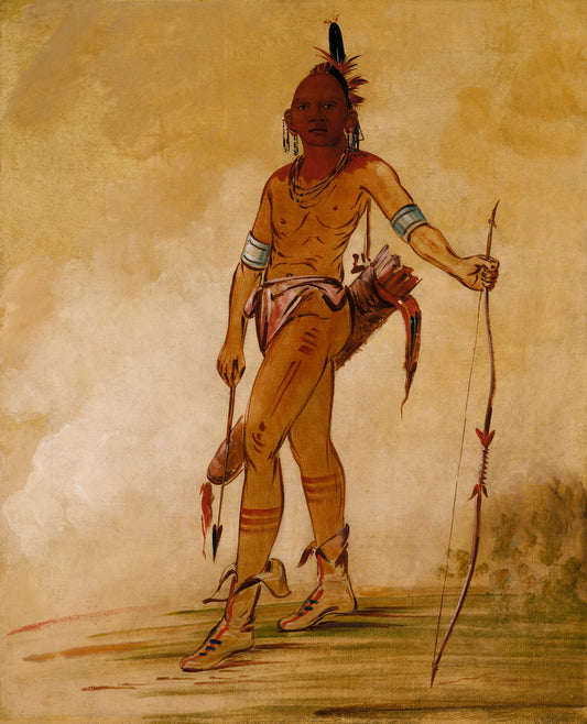 George Catlin:Cáh-he-ga-shín-ga, Little Chief,16x12"(A3)Poster