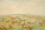 George Catlin:Mandan Attacking a Party of Arikara,16x12"(A3)Poster