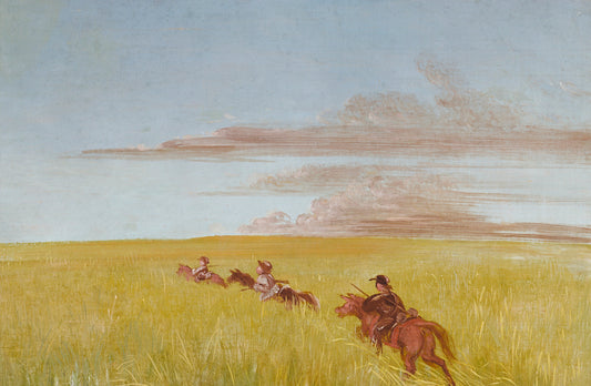 George Catlin:Bogard, Batiste, and I, Traveling through a Mi,16x12"(A3)Poster