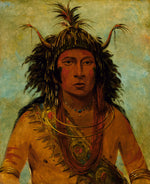 George Catlin:Say-say-gon, Hail Storm, War Chief,16x12"(A3)Poster