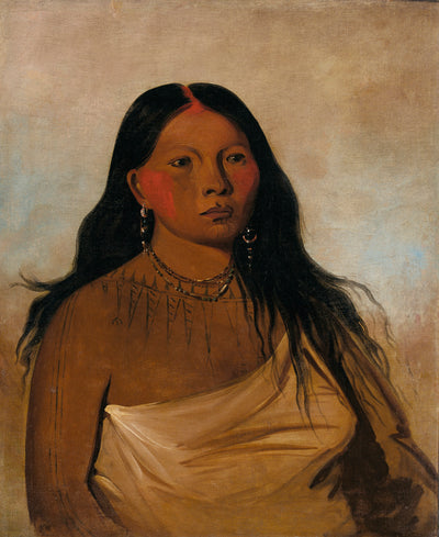 George Catlin:Káh-kée-tsee, Thighs, a Wichita Woman,16x12"(A3)Poster