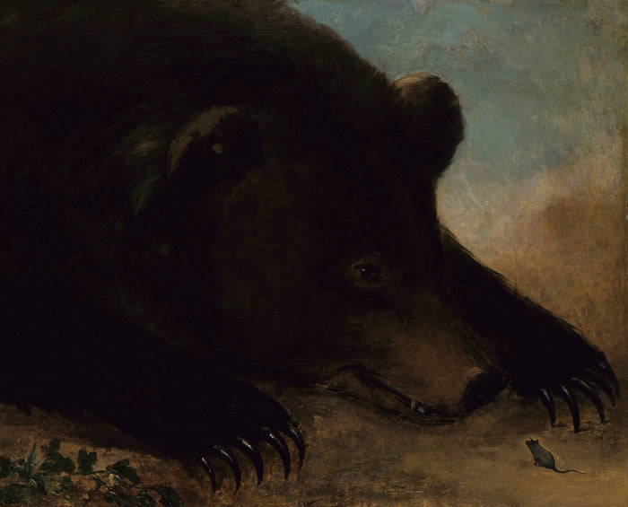 George Catlin:Portraits of a Grizzly Bear and Mouse, Life Si,16x12