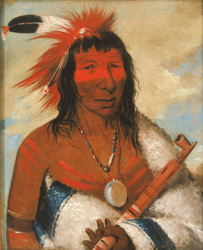 George Catlin:Wá-nah-de-túnk-ah, Big Eagle (or Black Dog),,16x12"(A3)Poster