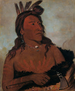 George Catlin:Mah-tó-che-ga, Little Bear, a Hunkpapa Brave,16x12"(A3)Poster