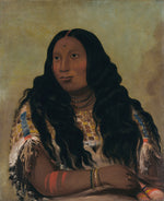 George Catlin:Tchón-su-móns-ka, Sand Bar, Wife of the Trad,16x12"(A3)Poster