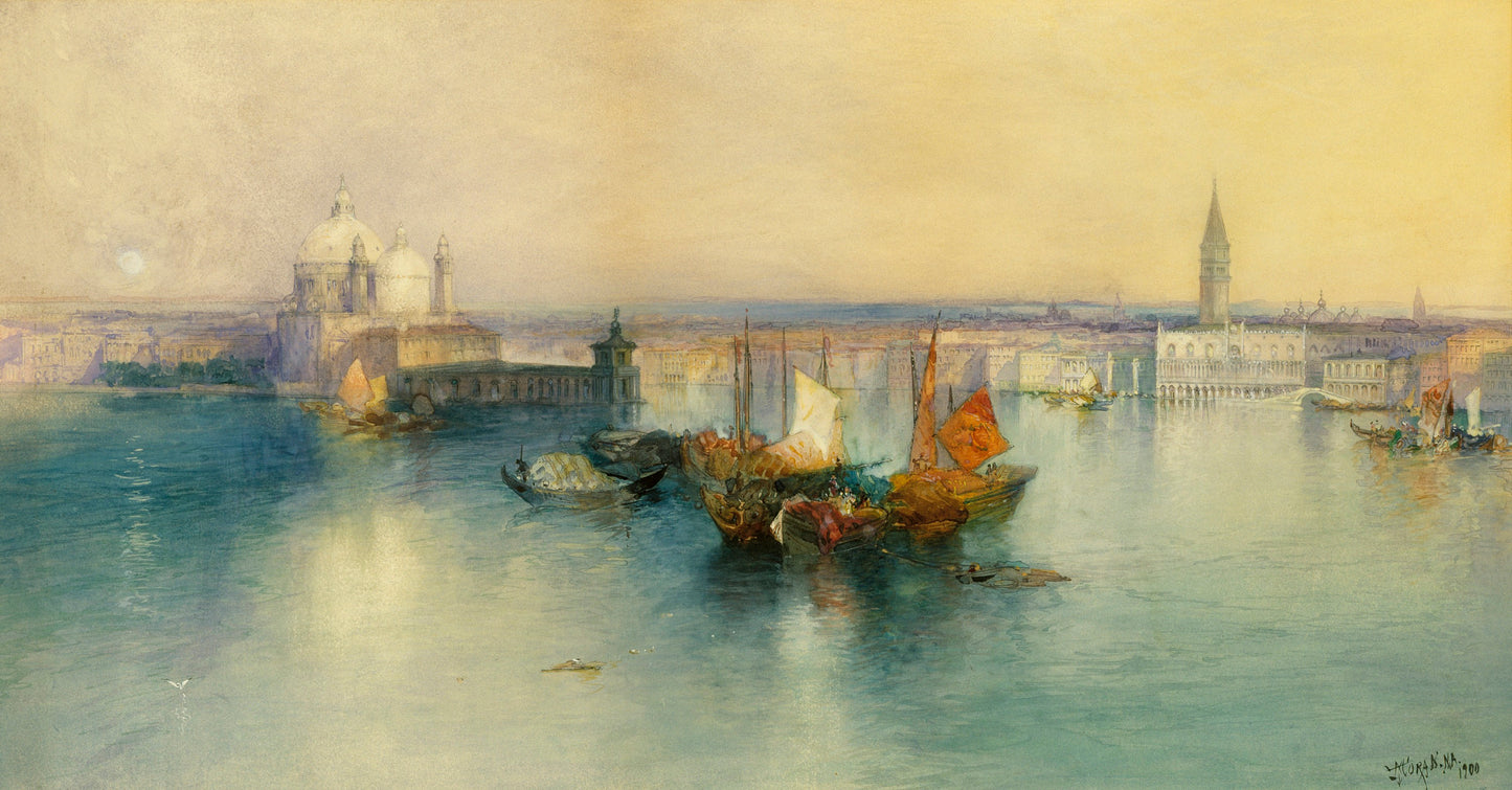 Thomas Moran:Venice from the Tower of San Giorgio,16x12"(A3)Poster