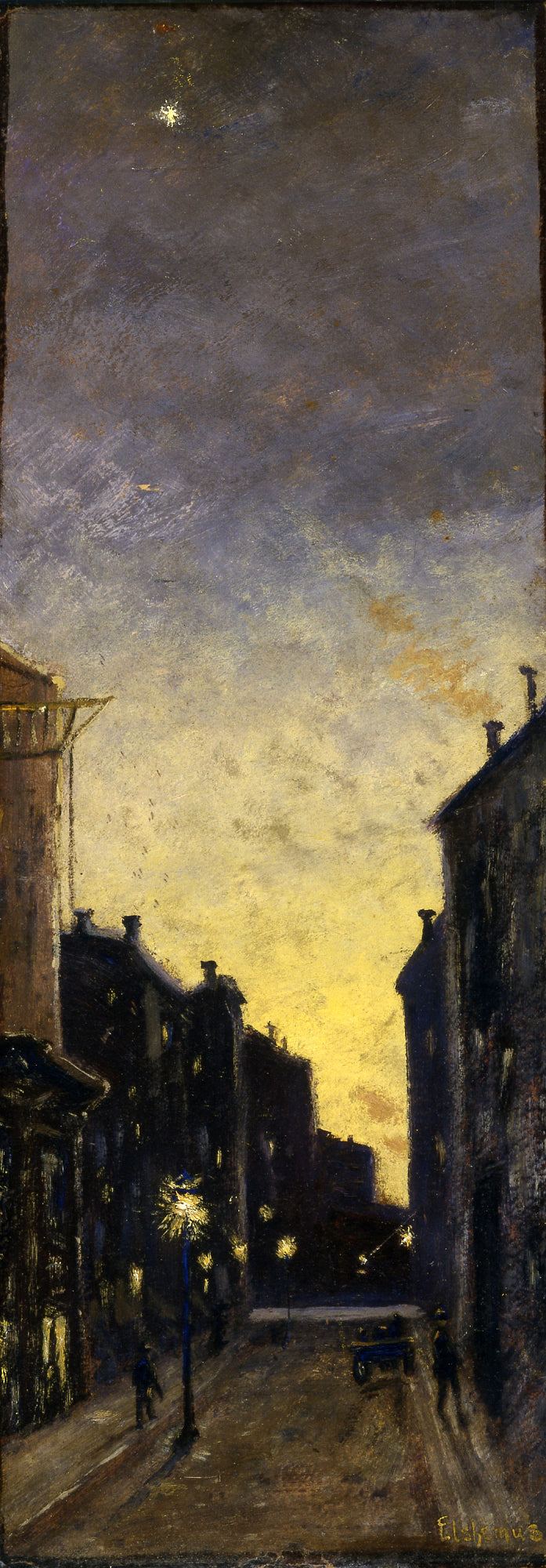 Louis M. Eilshemius:Fifty-Seventh Street,16x12"(A3)Poster