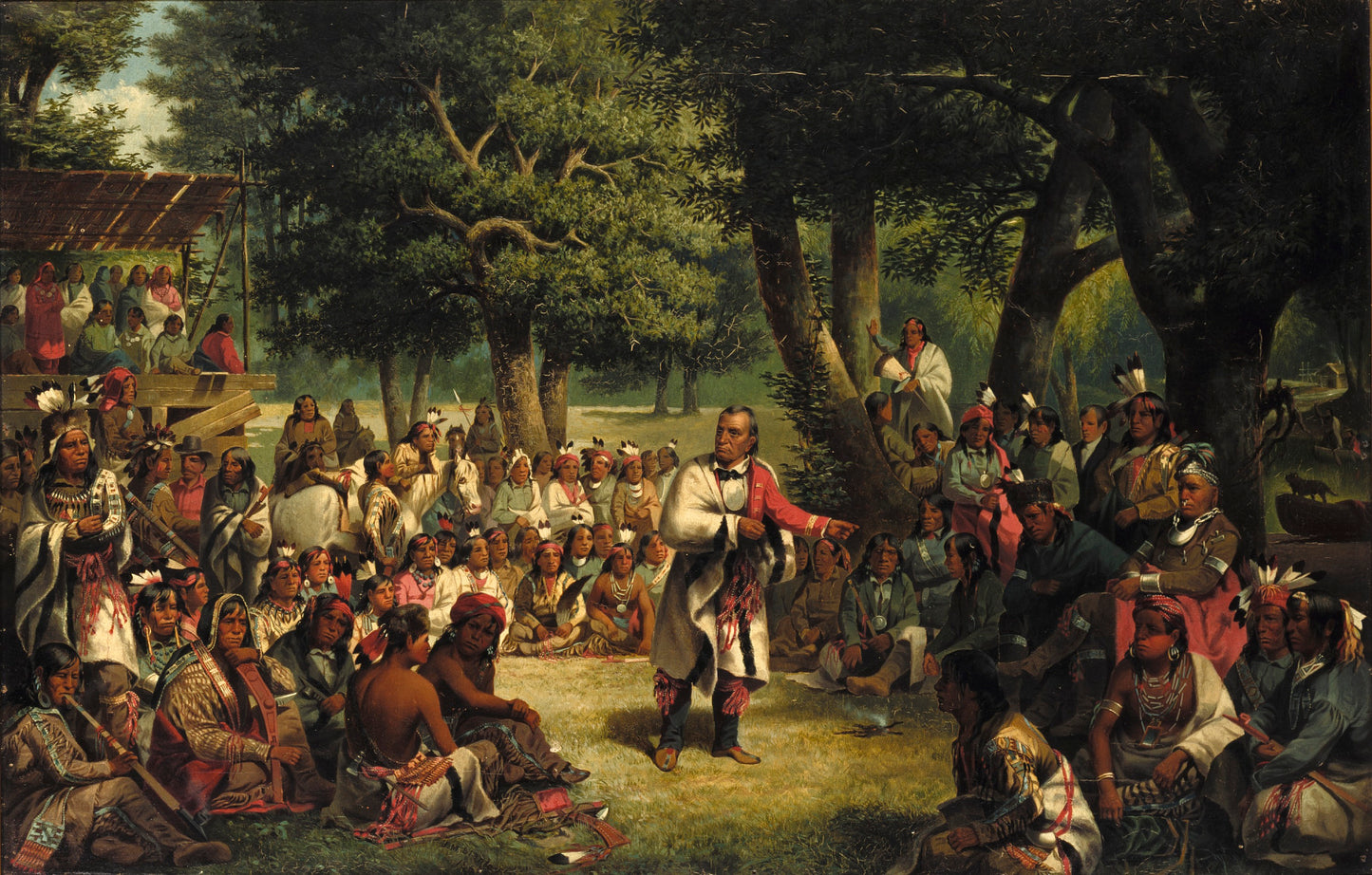 John Mix Stanley:The Trial of Red Jacket,16x12"(A3)Poster