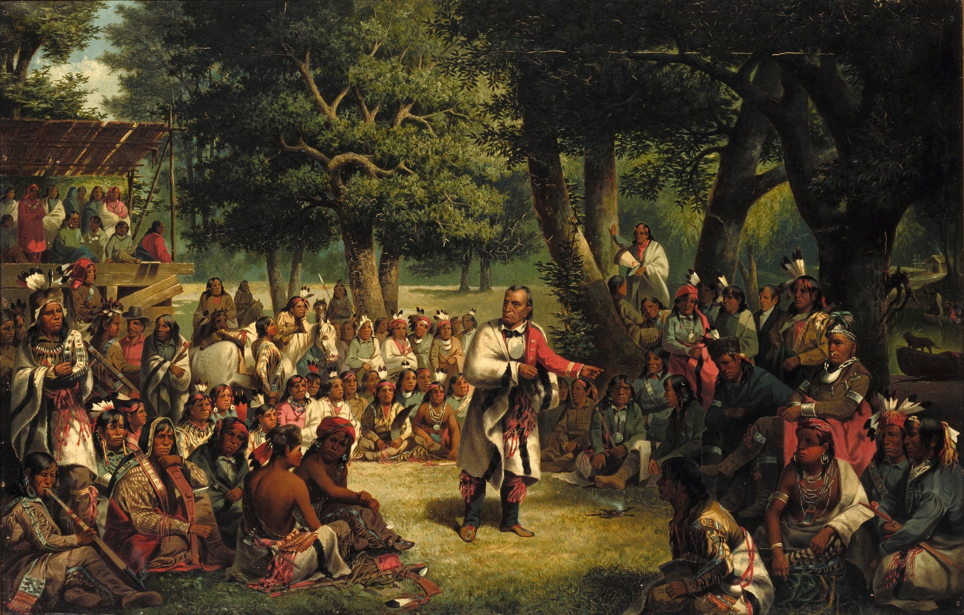 John Mix Stanley:The Trial of Red Jacket,16x12"(A3)Poster