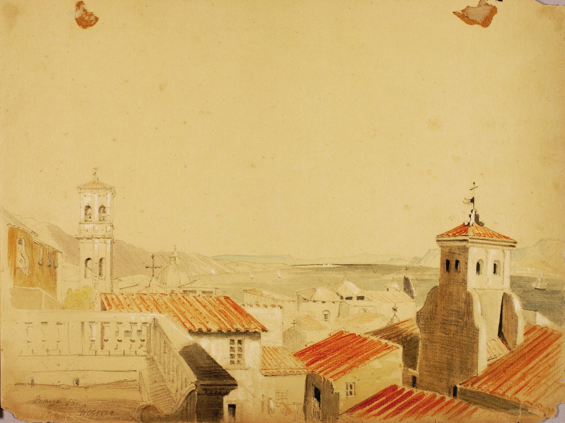Miner Kilbourne Kellogg:Piazza San Gregorio,16x12"(A3)Poster