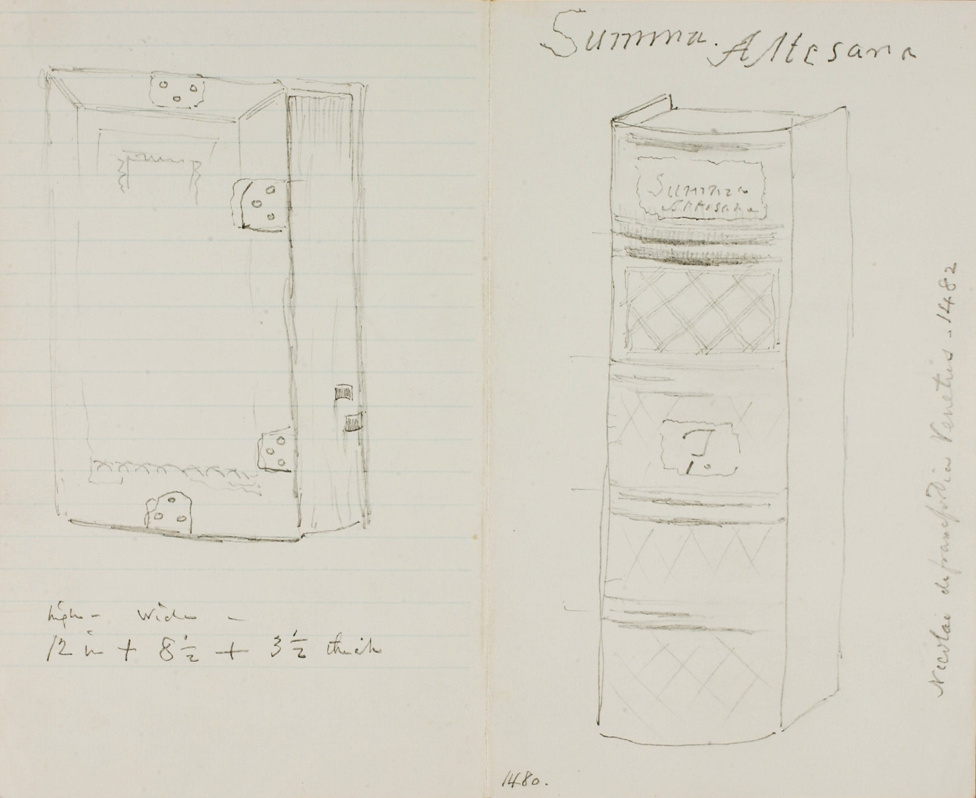 Miner Kilbourne Kellogg:Summa Book Binding,16x12"(A3)Poster