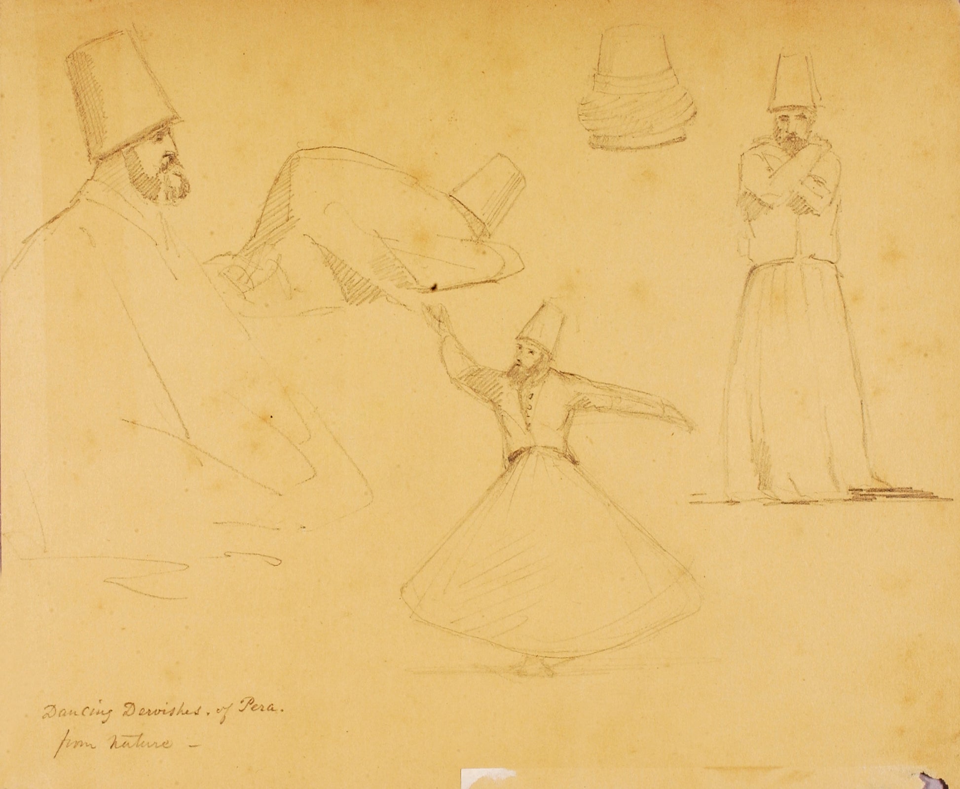 Miner Kilbourne Kellogg:Dancing Dervishes of Pera,16x12"(A3)Poster