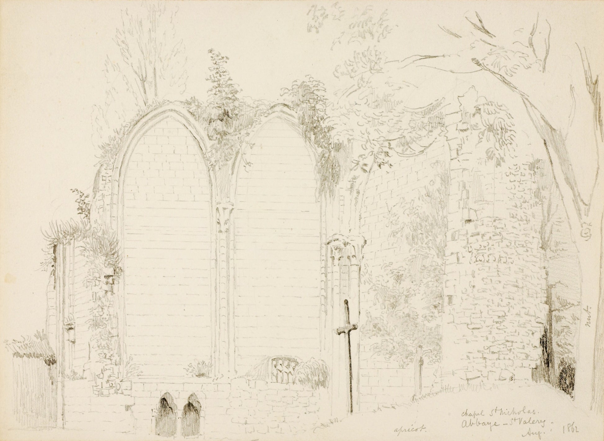 Miner Kilbourne Kellogg:Chapel of St. Nicholas, St. Valery,16x12"(A3)Poster