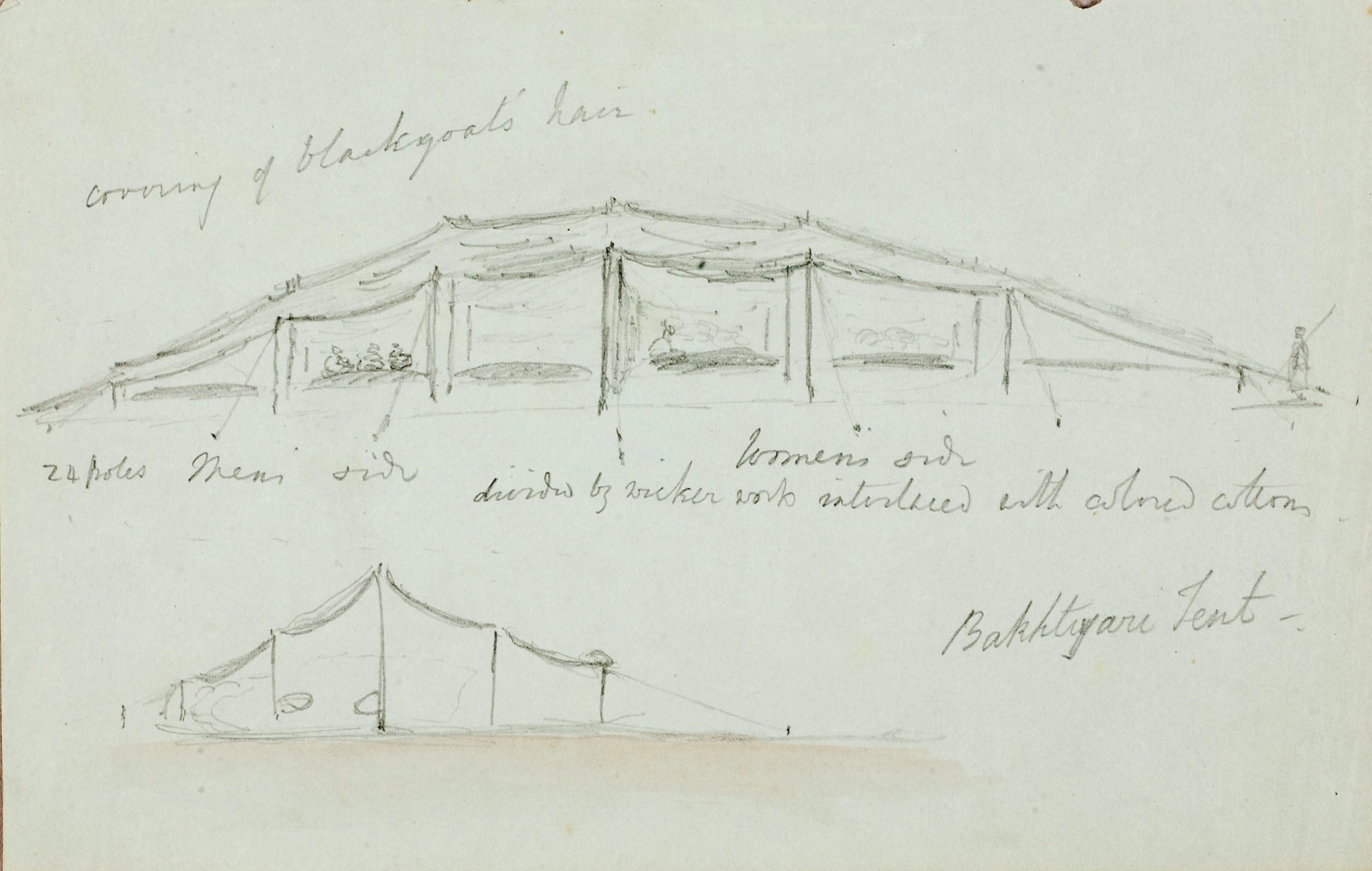 Miner Kilbourne Kellogg:Bakhtyari Tent,16x12"(A3)Poster