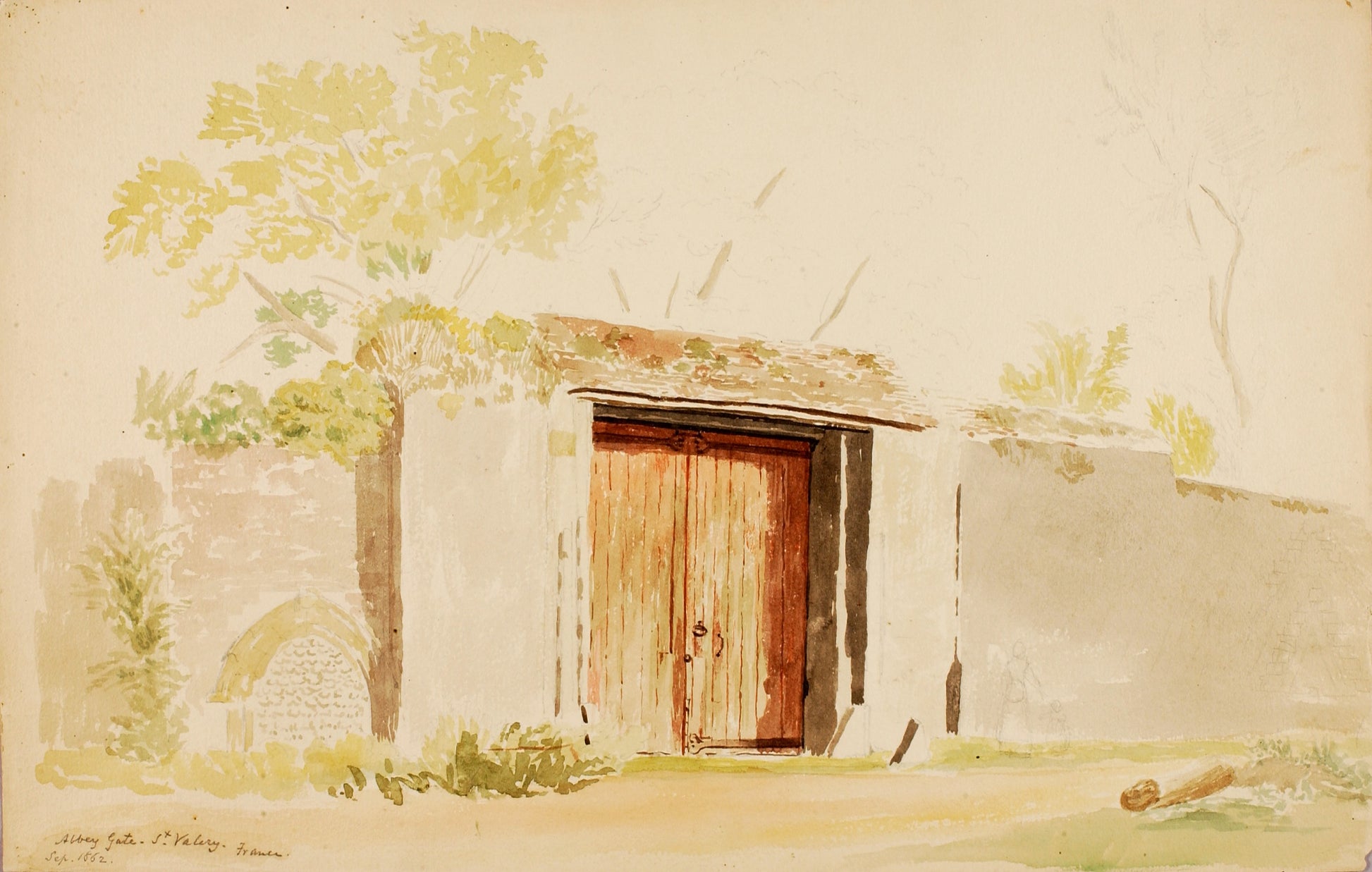 Miner Kilbourne Kellogg:Abbey Gate-St. Valery,16x12"(A3)Poster