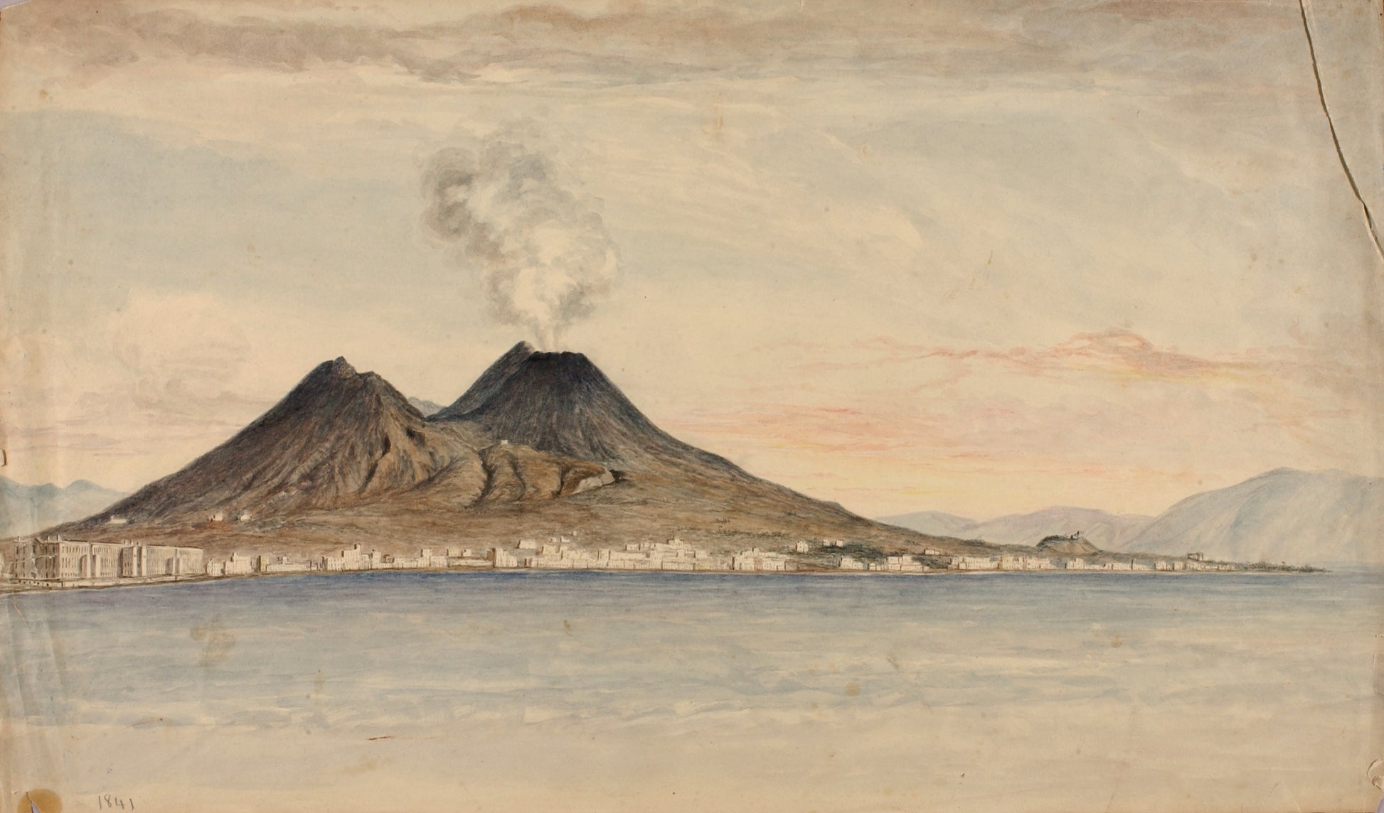 Miner Kilbourne Kellogg:Vesuvius,16x12"(A3)Poster