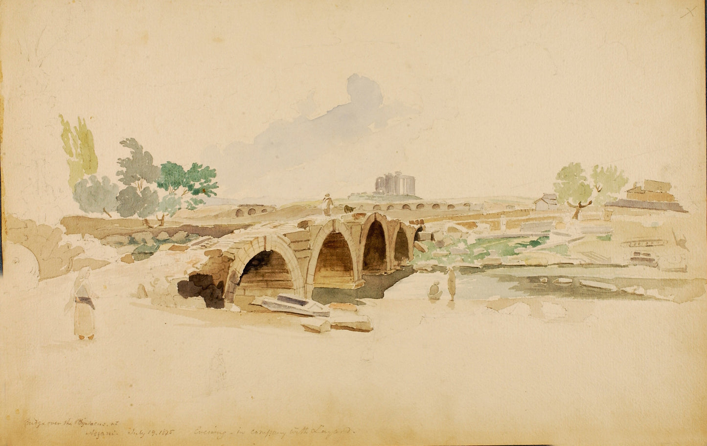 Miner Kilbourne Kellogg:Bridge Azzani,16x12"(A3)Poster