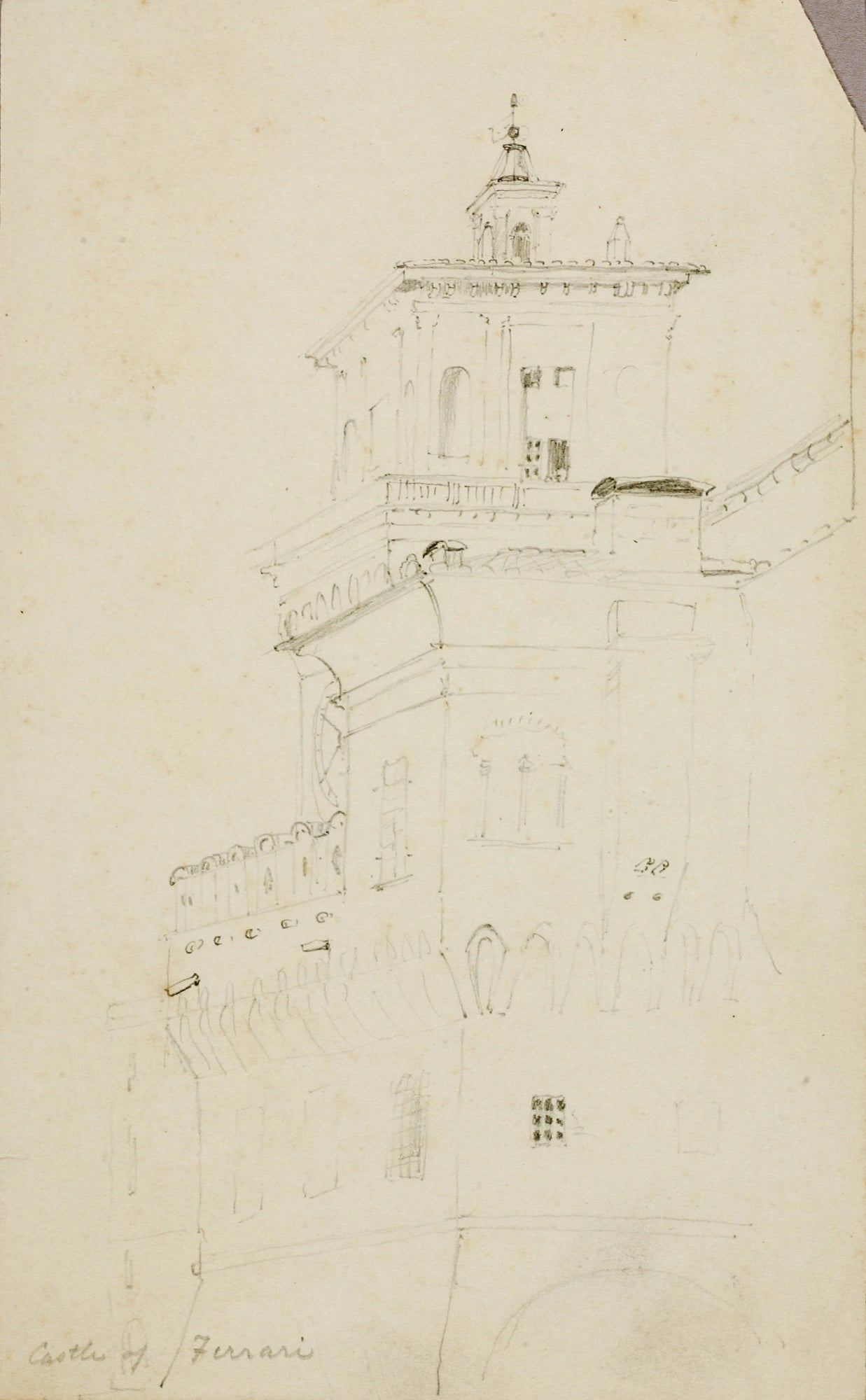 Miner Kilbourne Kellogg:Castle at Ferrari,16x12"(A3)Poster
