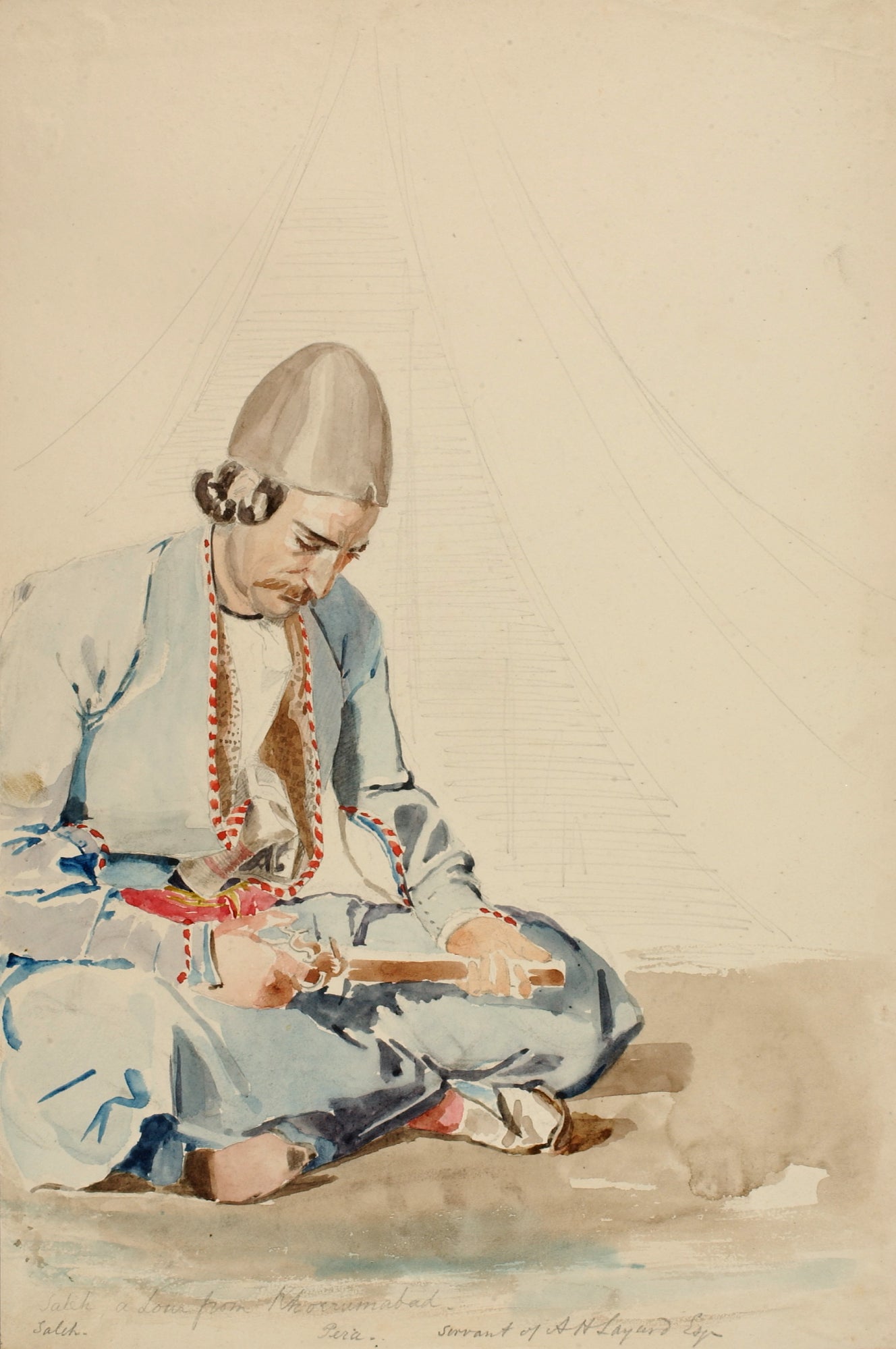 Miner Kilbourne Kellogg:Servant at Saleh,16x12"(A3)Poster