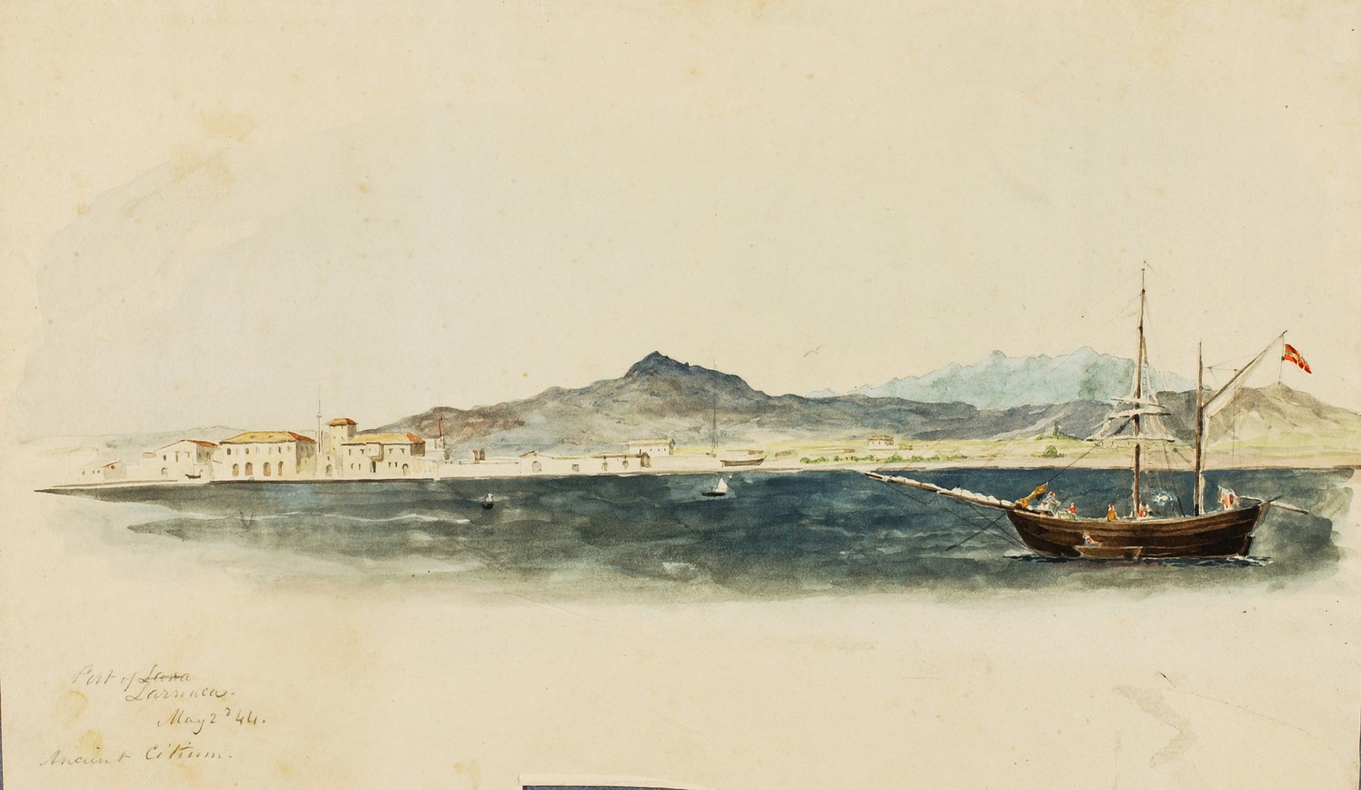 Miner Kilbourne Kellogg:Port of Larnaca,16x12"(A3)Poster