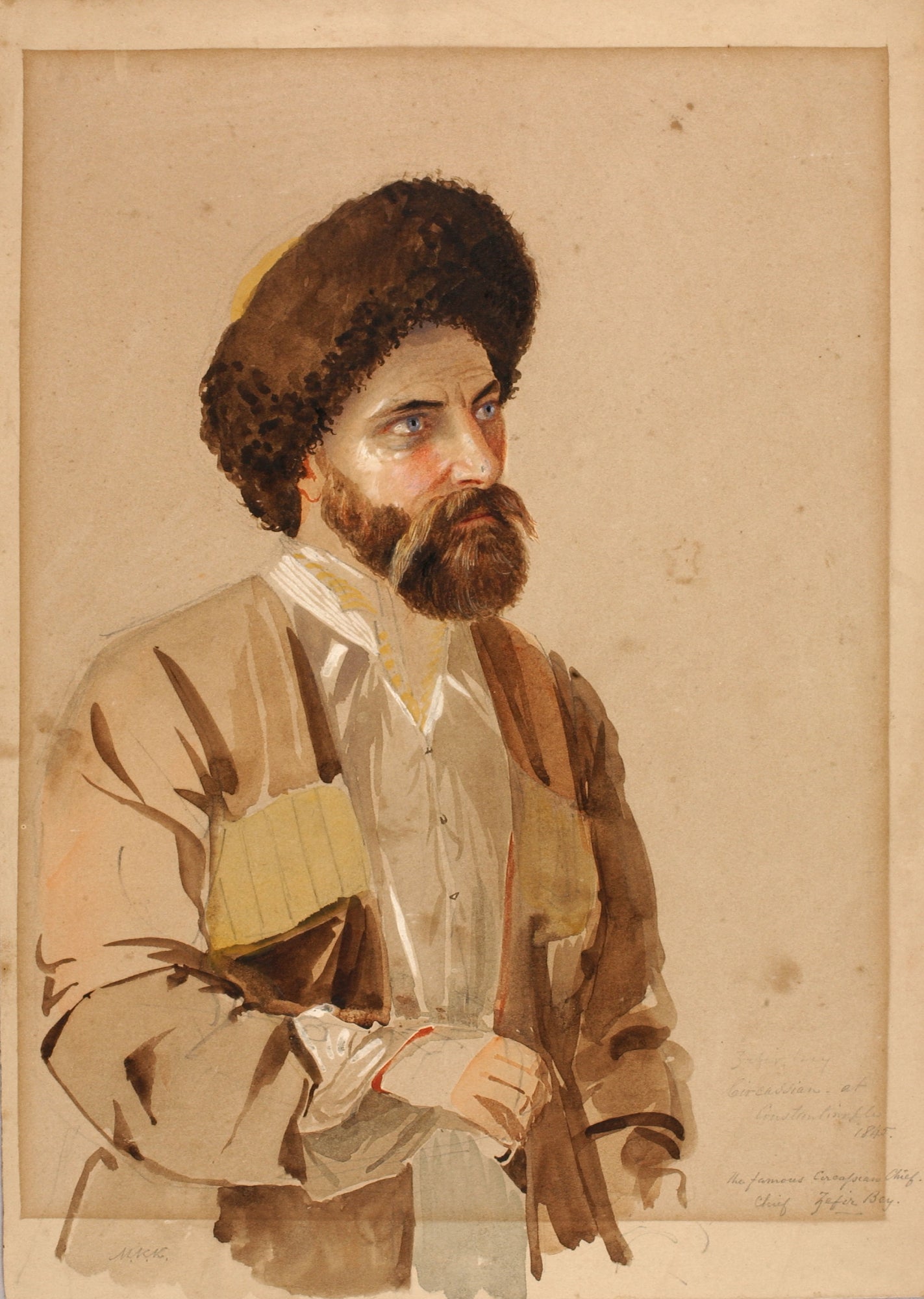 Miner Kilbourne Kellogg:Circassian at Constantinople,16x12"(A3)Poster