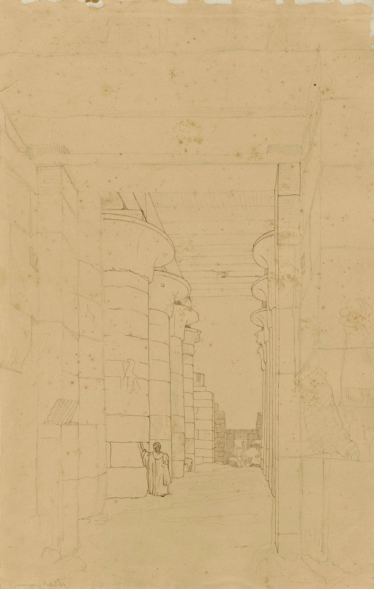 Miner Kilbourne Kellogg:Egyptian Temple,16x12"(A3)Poster