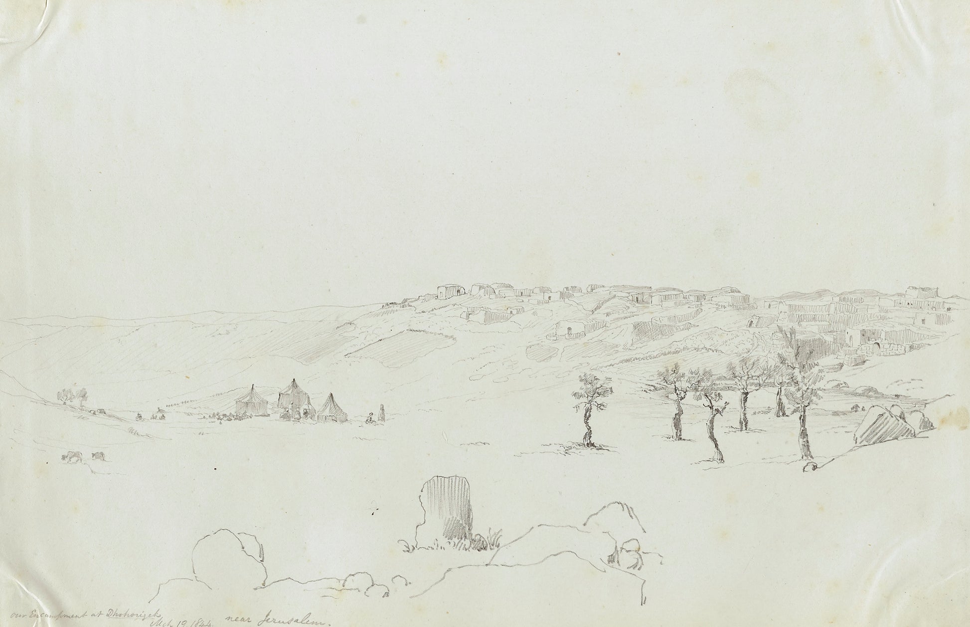Miner Kilbourne Kellogg:Near Jerusalem,16x12"(A3)Poster