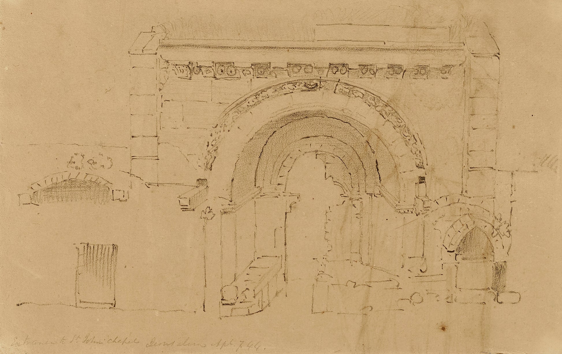Miner Kilbourne Kellogg:Gate Jerusalem,16x12"(A3)Poster
