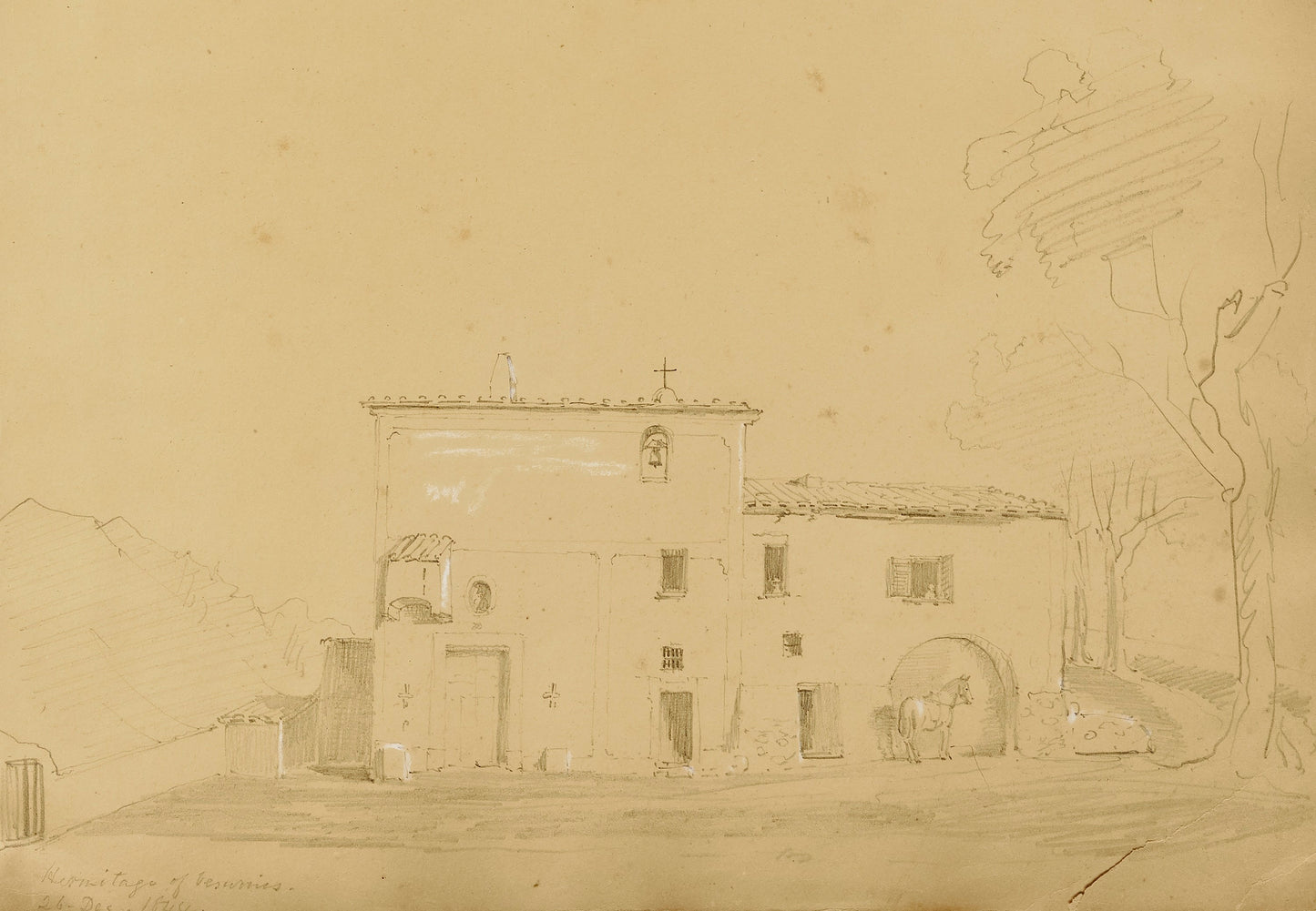Miner Kilbourne Kellogg:Hermitage at Vesuvius,16x12"(A3)Poster