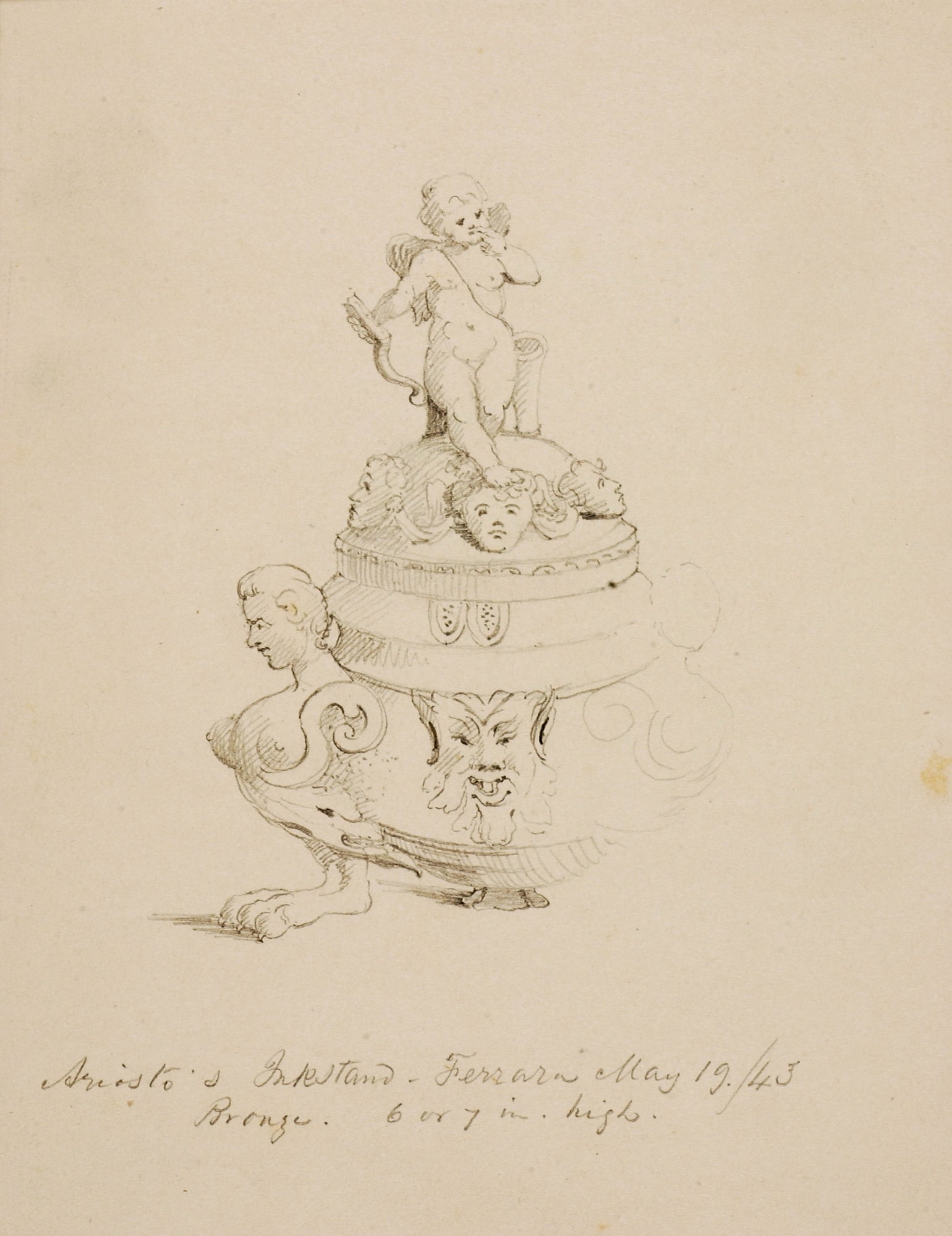 Miner Kilbourne Kellogg:Ariosto's Inkstand,16x12"(A3)Poster