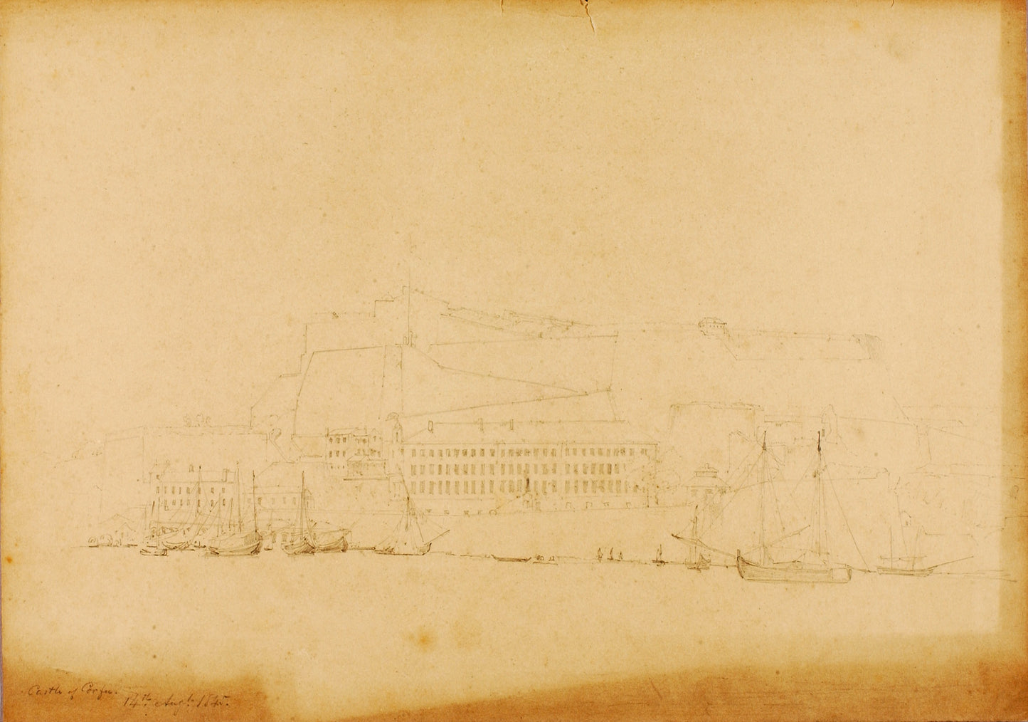 Miner Kilbourne Kellogg:Castle of Corfu,16x12"(A3)Poster
