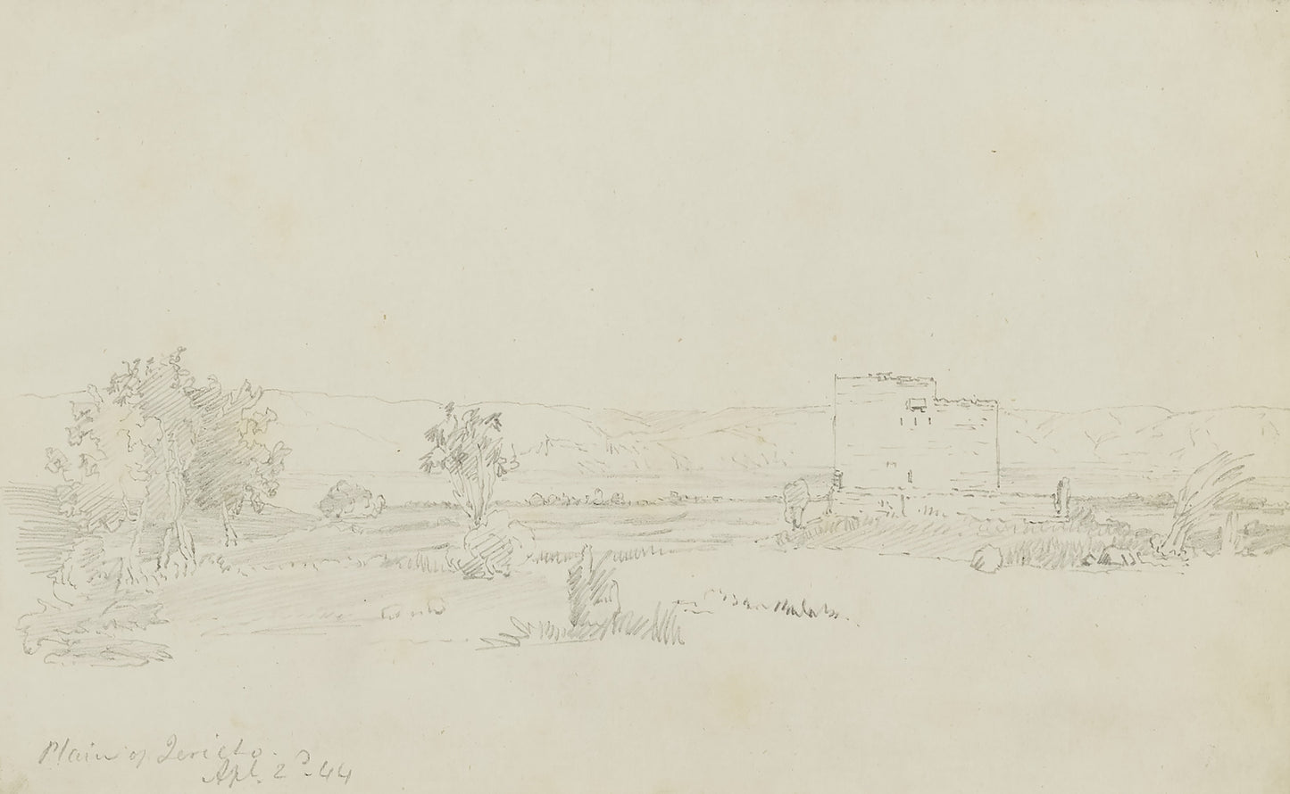 Miner Kilbourne Kellogg:Plain of Jericho, Jerusalem,16x12"(A3)Poster