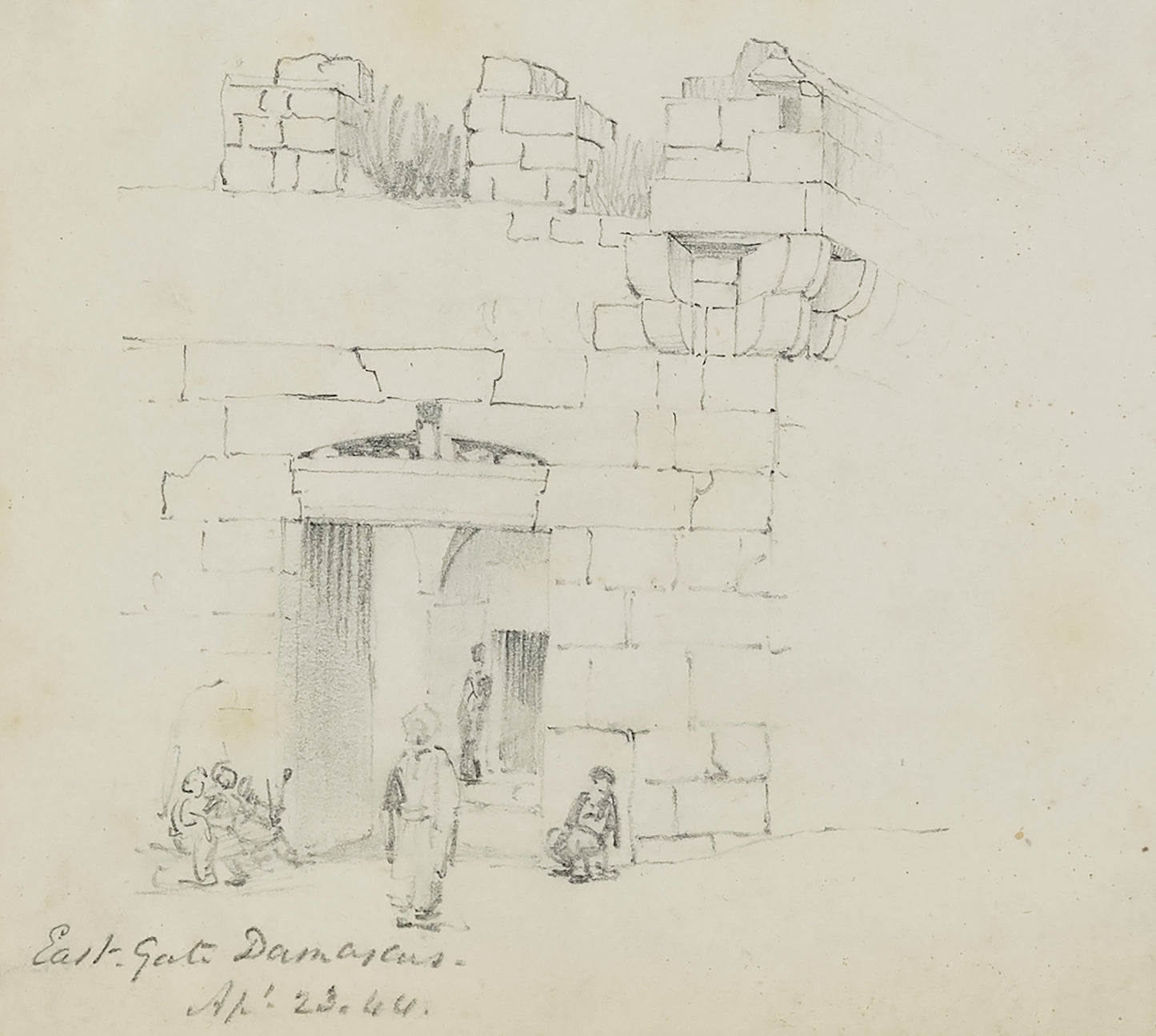 Miner Kilbourne Kellogg:East Gate, Damascus,16x12"(A3)Poster
