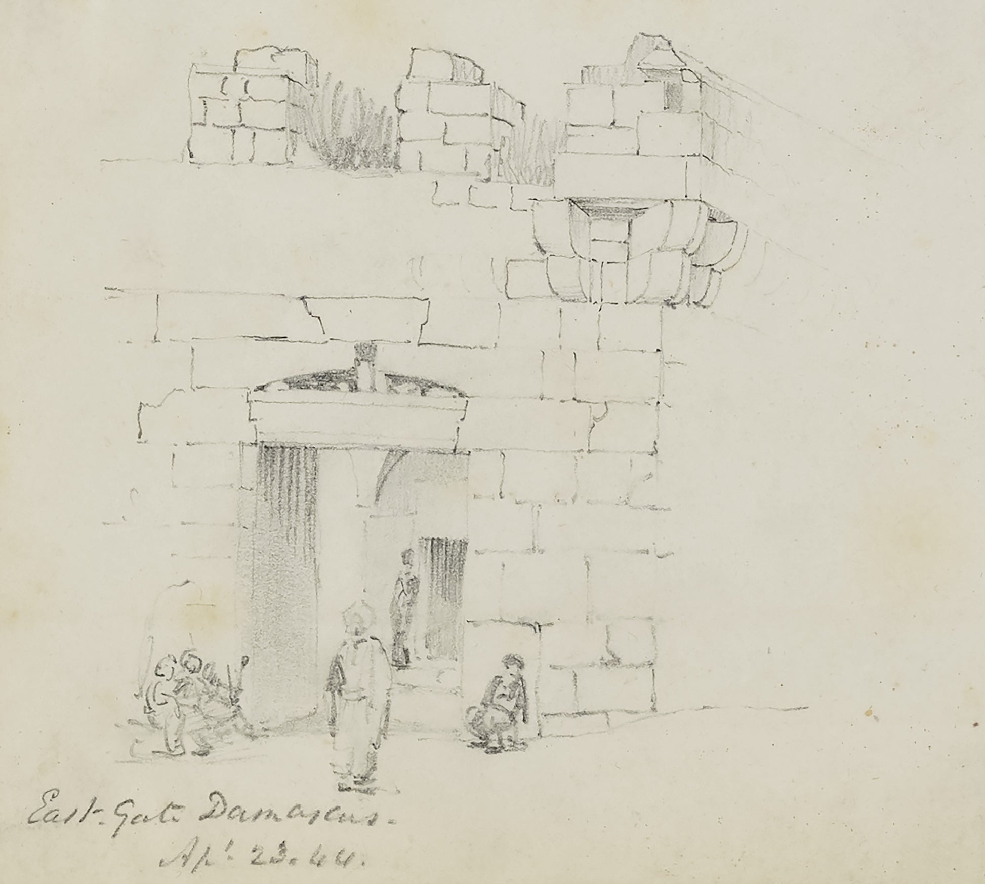 Miner Kilbourne Kellogg:East Gate, Damascus,16x12"(A3)Poster