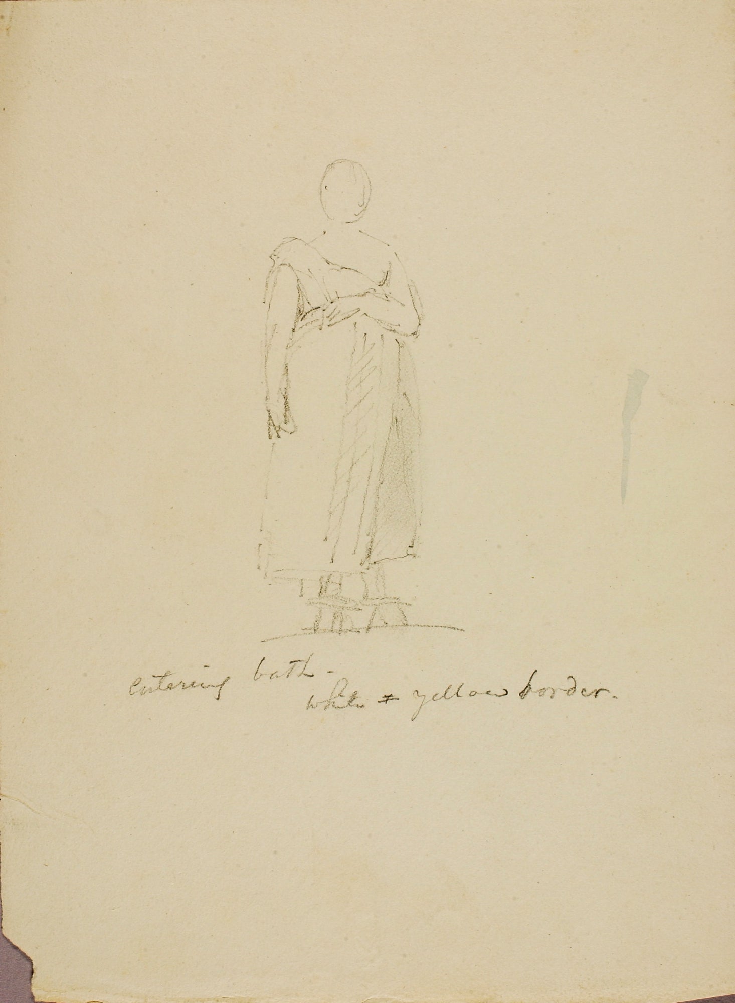 Miner Kilbourne Kellogg:Figure Study (Entering Bath),16x12"(A3)Poster
