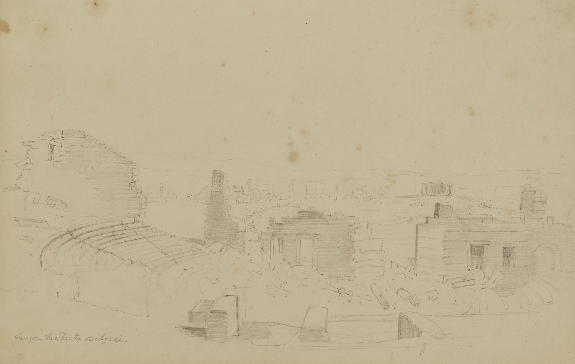 Miner Kilbourne Kellogg:View from the Theatre at Azani,16x12"(A3)Poster