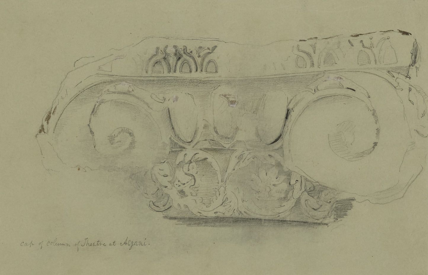 Miner Kilbourne Kellogg:Capital of Column at Theatre at Azan,16x12"(A3)Poster
