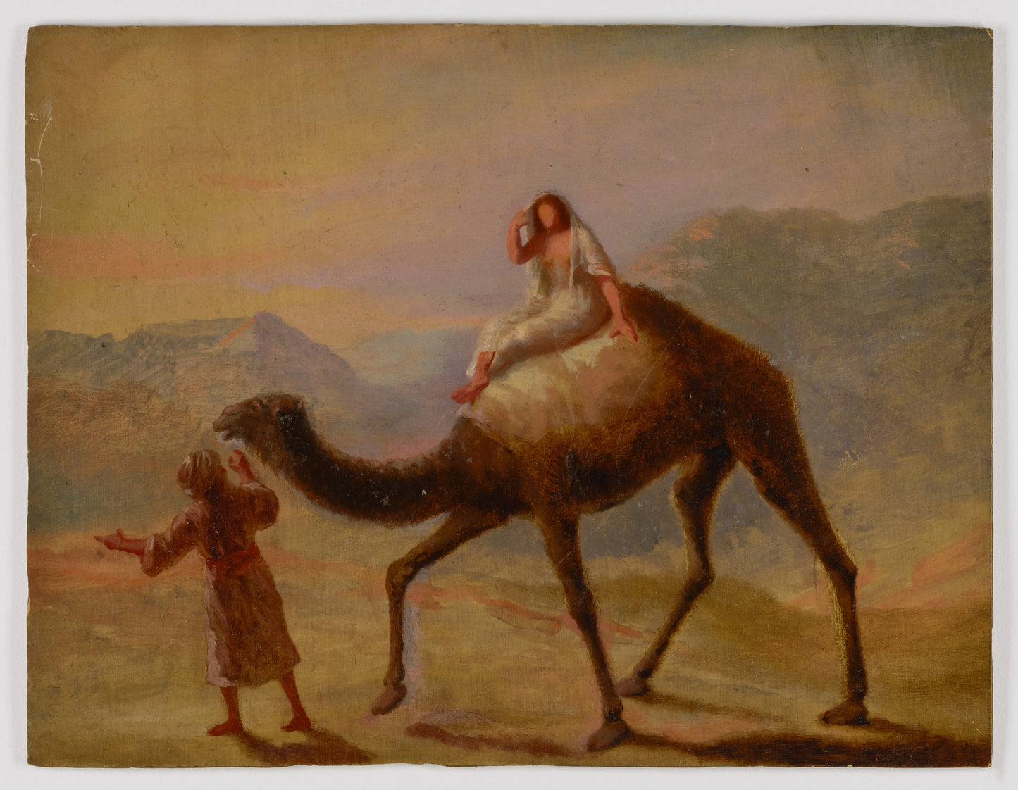 Miner Kilbourne Kellogg:Man with Woman on Camel,16x12"(A3)Poster