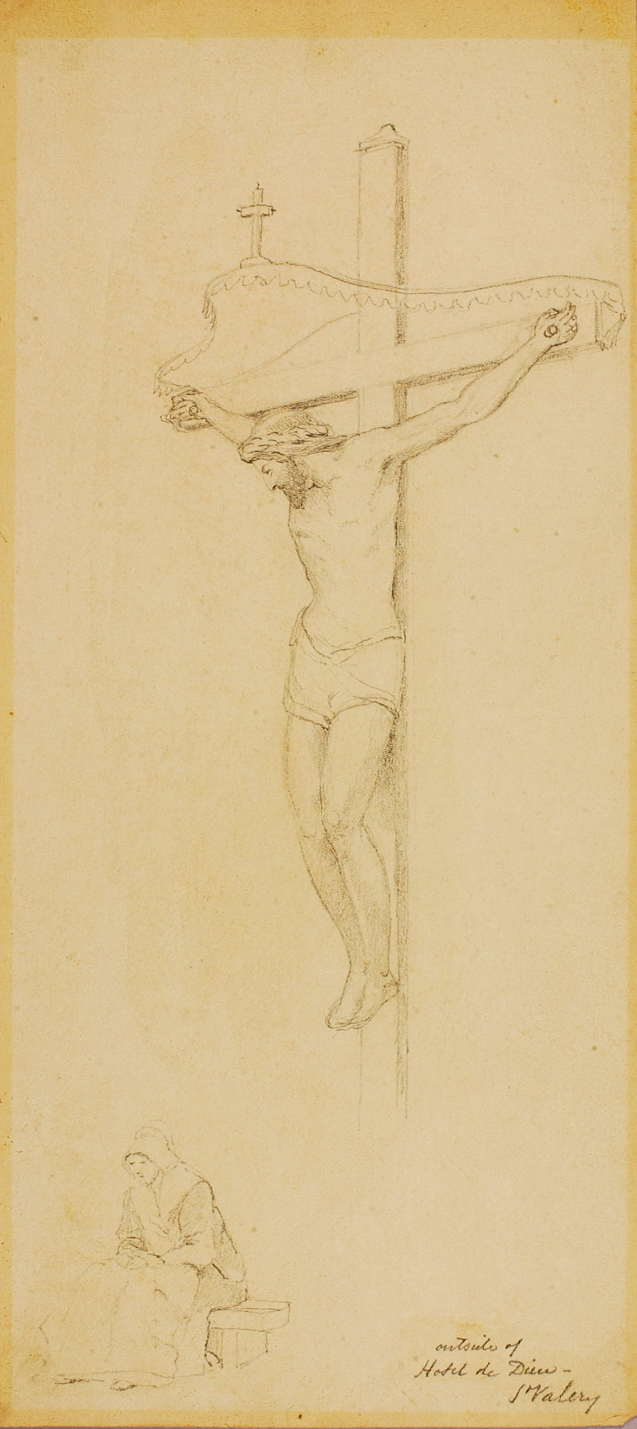 Miner Kilbourne Kellogg:Crucifix, St. Valery,16x12"(A3)Poster