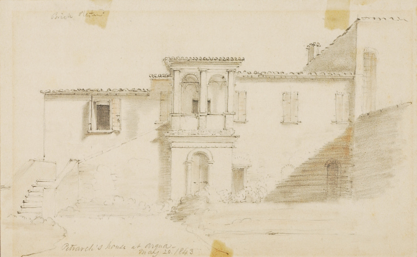 Miner Kilbourne Kellogg:Petrarch's House,16x12"(A3)Poster