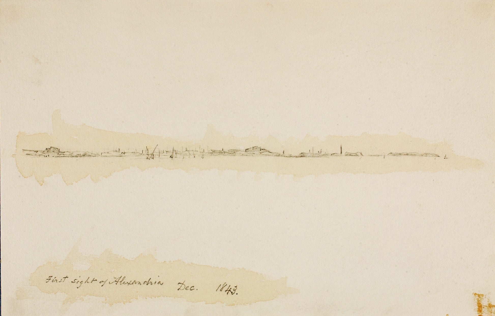 Miner Kilbourne Kellogg:First Sight of Alexandria,16x12"(A3)Poster