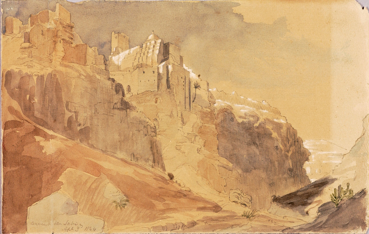 Miner Kilbourne Kellogg:Convent of San Sabi,16x12"(A3)Poster