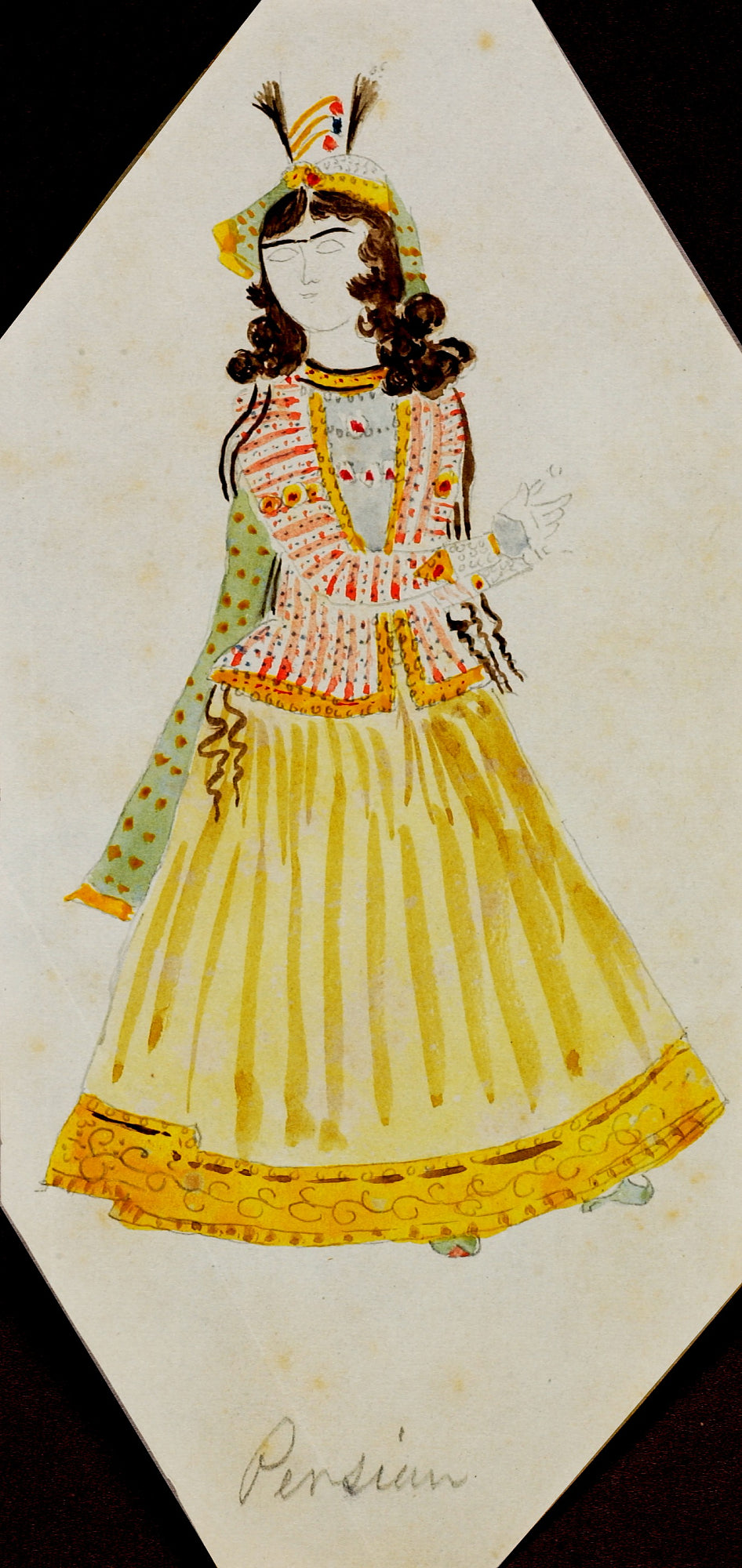 Miner Kilbourne Kellogg:Persian Woman,16x12"(A3)Poster